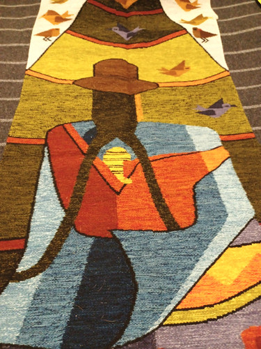 Large vtg woven - large, panel